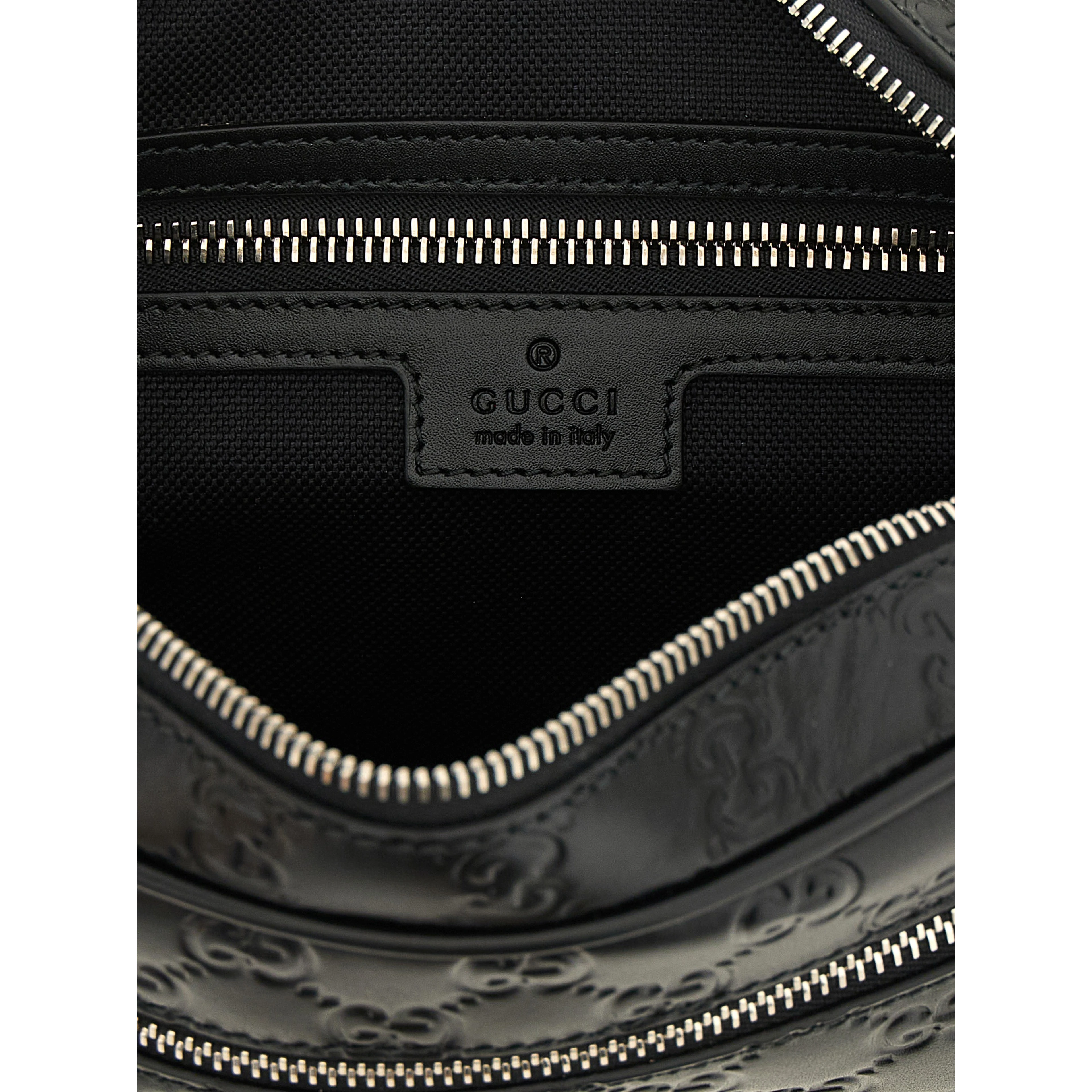 Black Calfskin Crossbody Bag