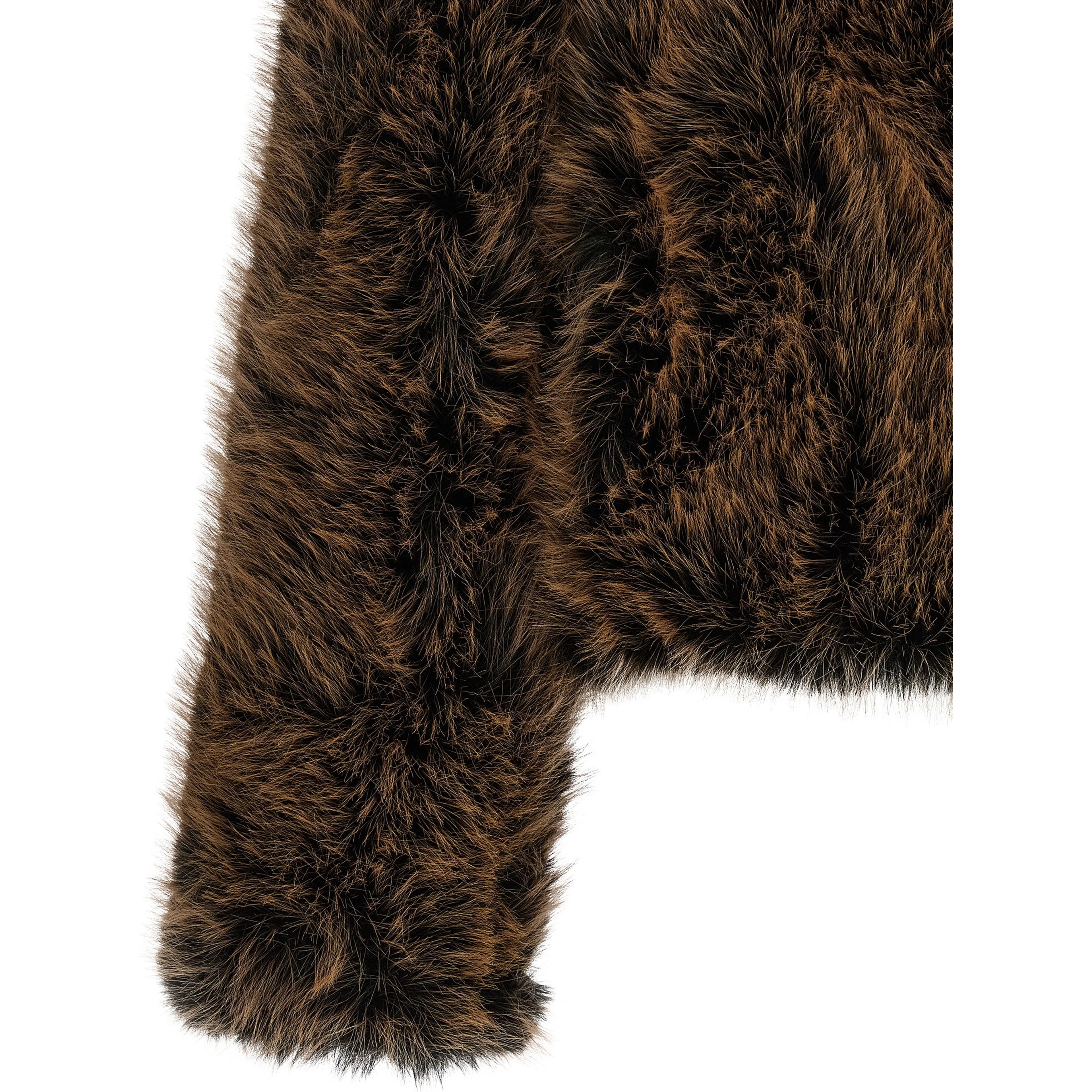 Brown Polyester Coat
