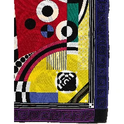 Multicolor Silk Foulard