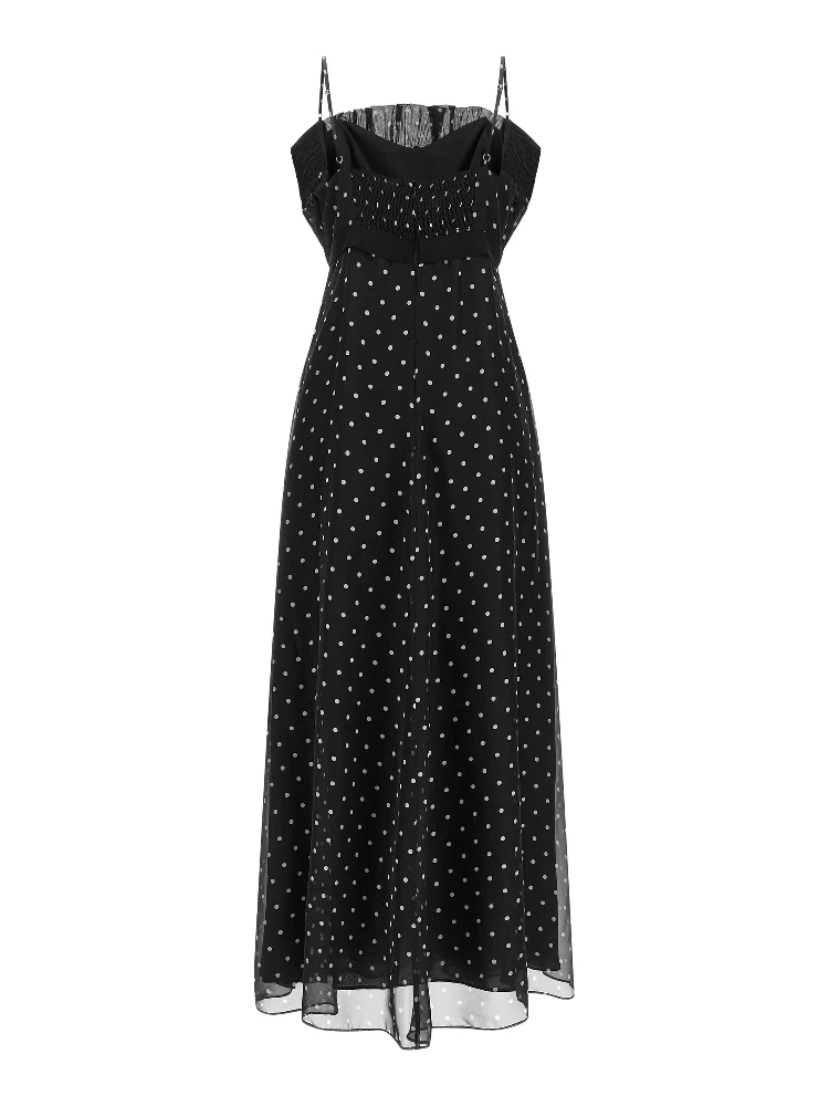 Black Polyester Midi Dress alternative