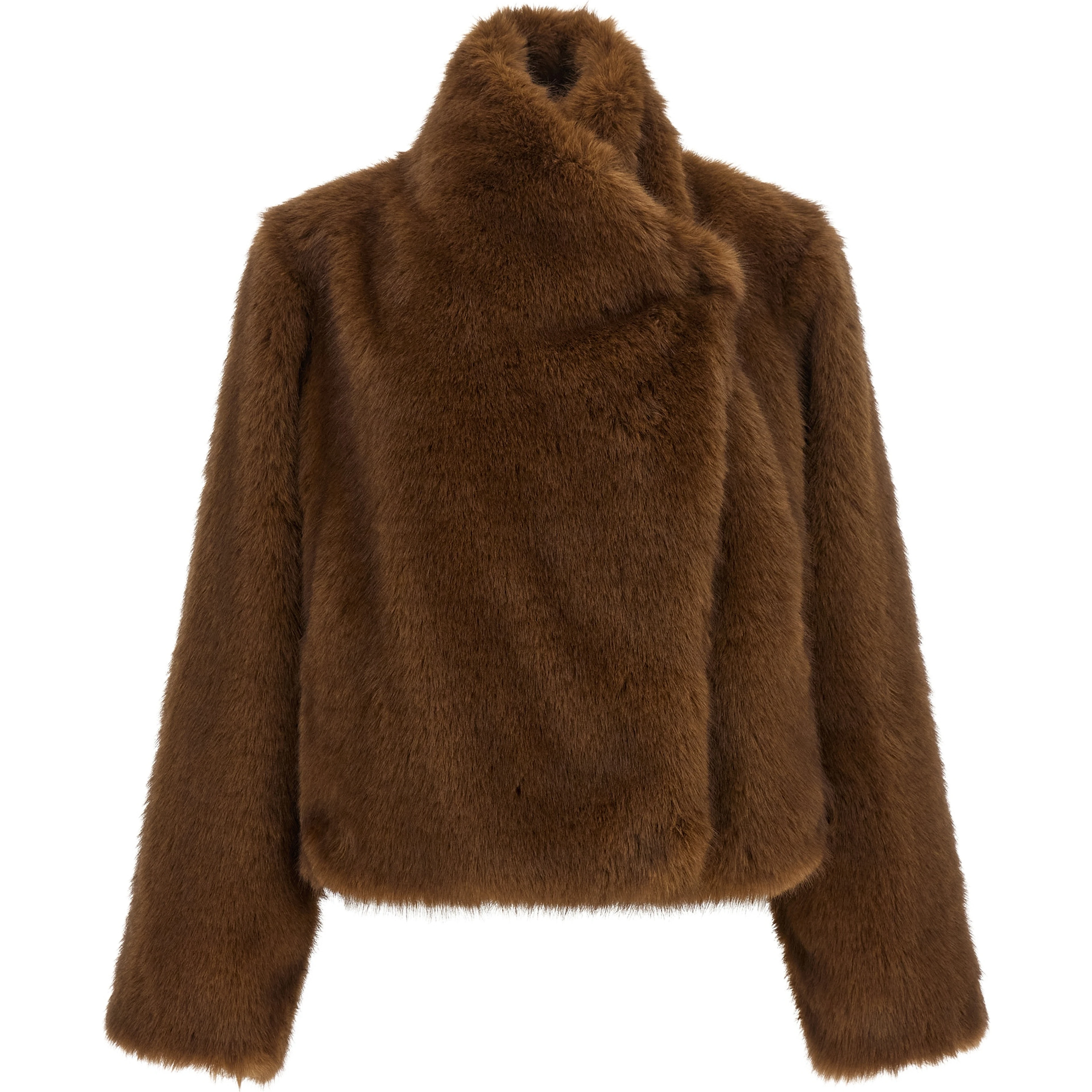 Brown Polyester Coat