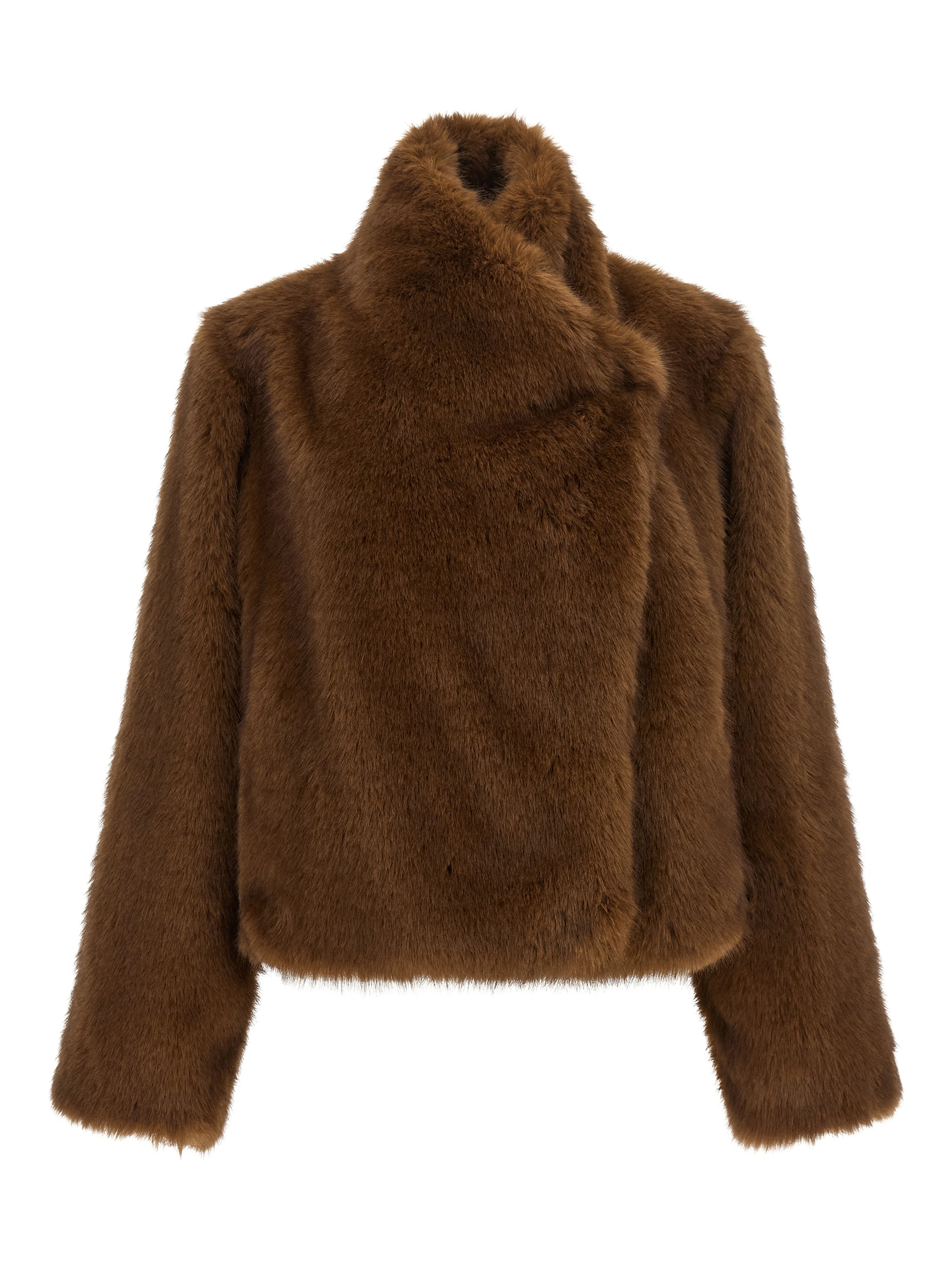 Brown Polyester Coat