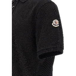 Black Cotton Polo Shirt