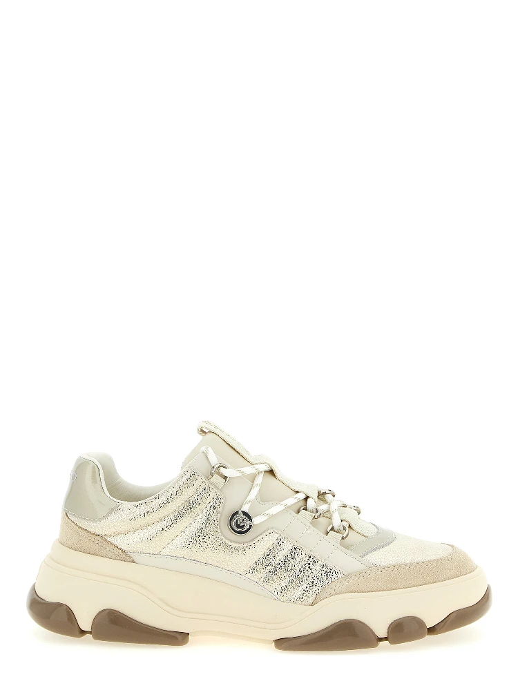 Multicolor Cowhide Chunky Sneakers