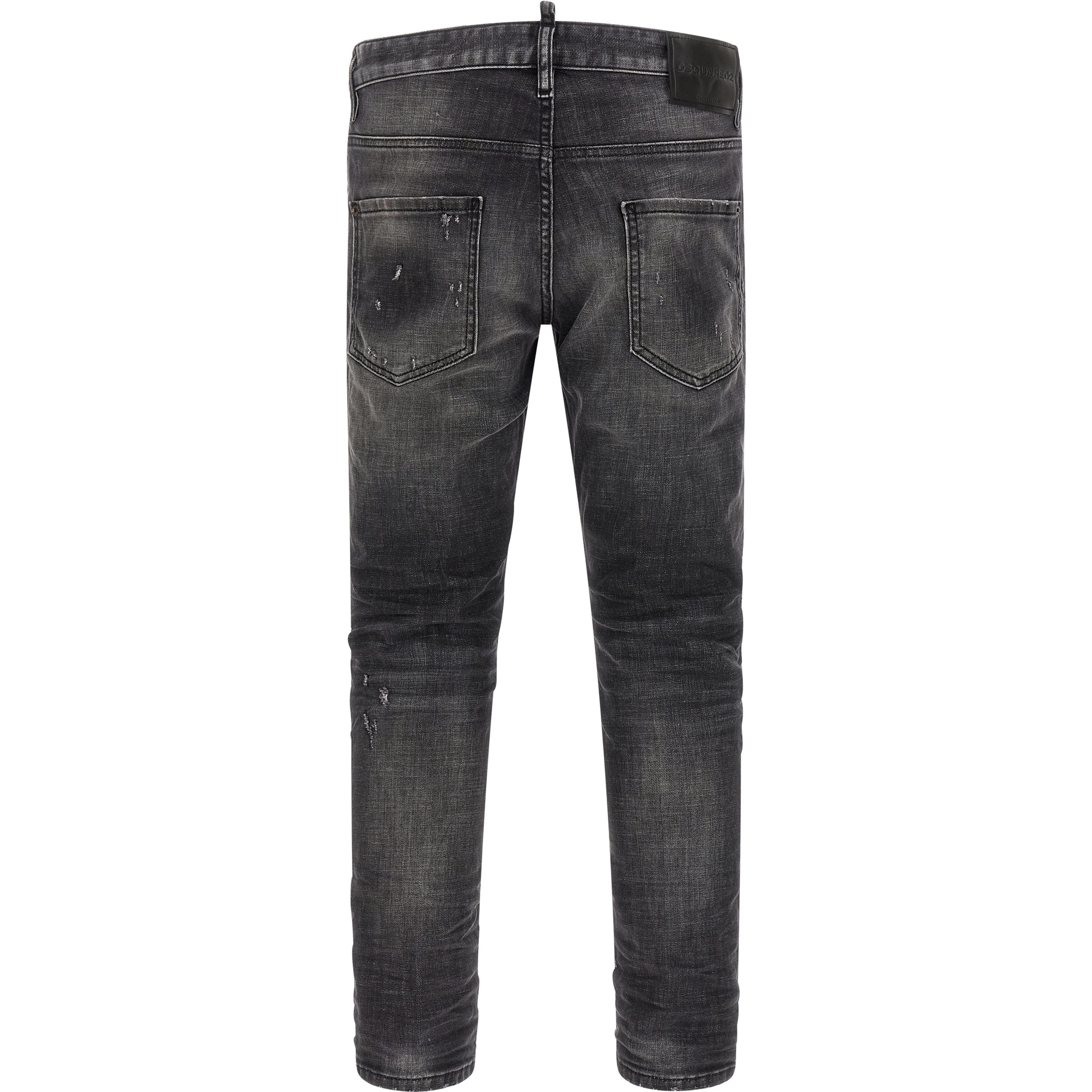 Gray Cotton Skinny Jeans