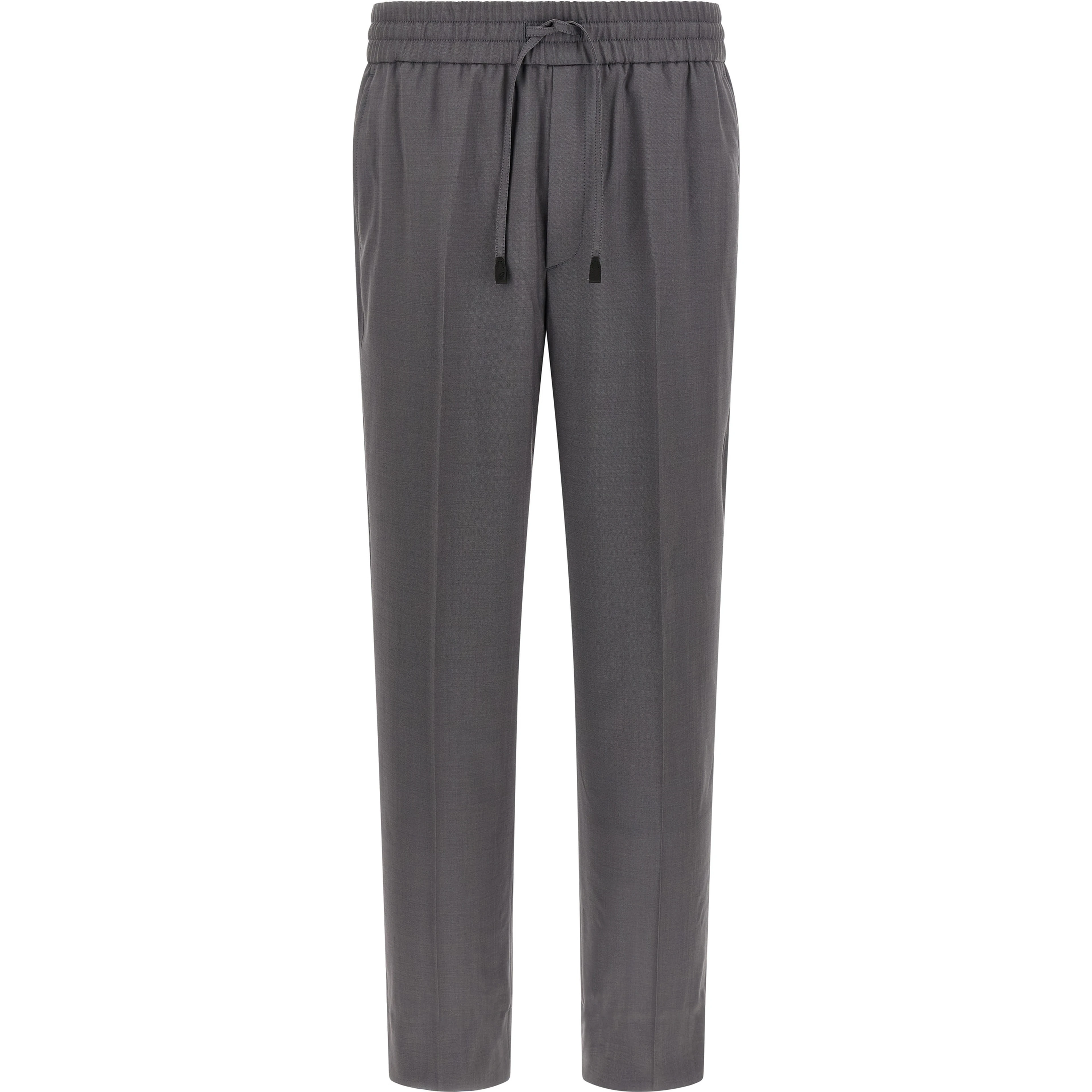 Gray Wool Casual Pants