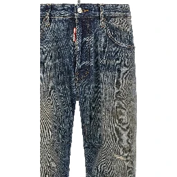 Blue Cotton Relaxed Fit Jeans