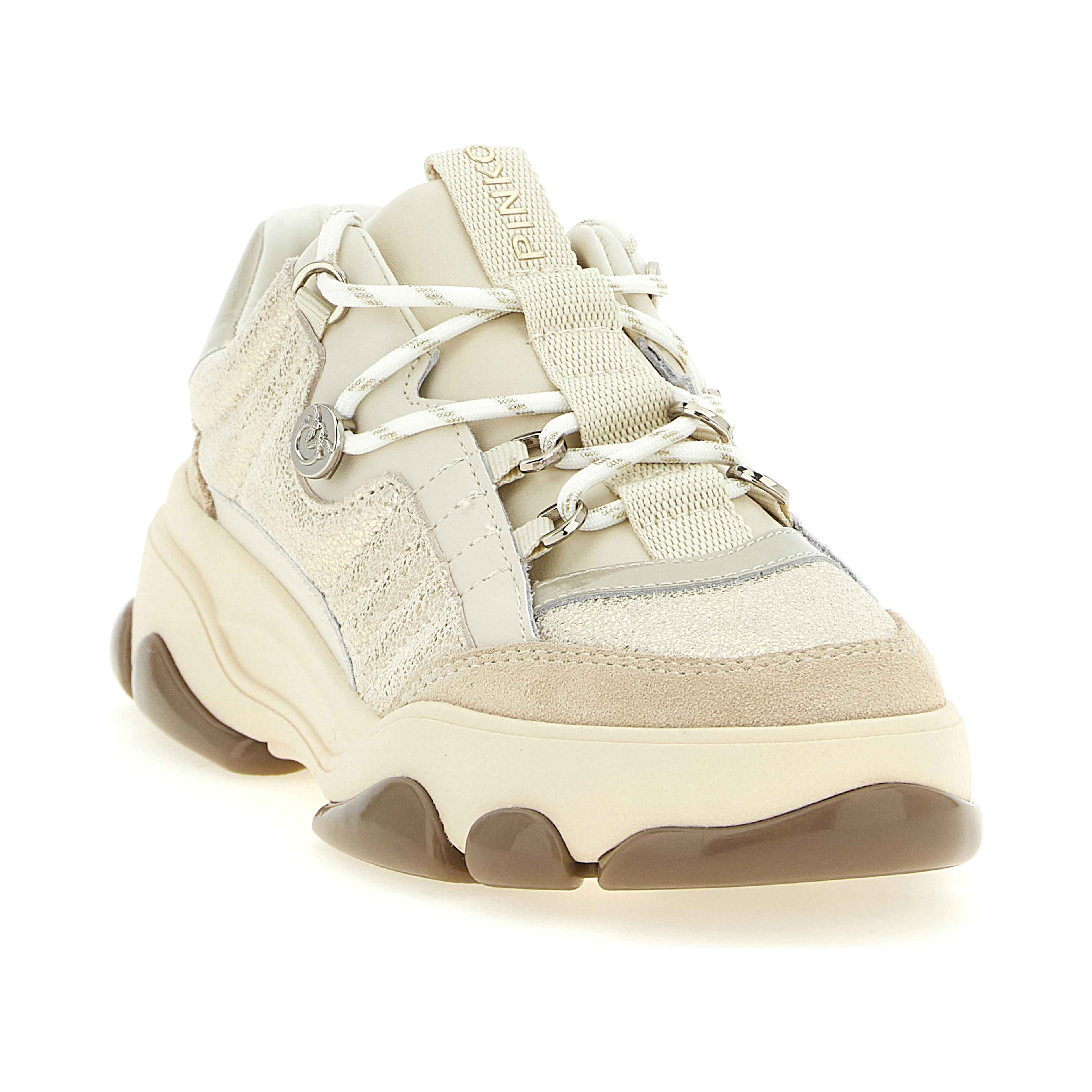 Multicolor Cowhide Chunky Sneakers