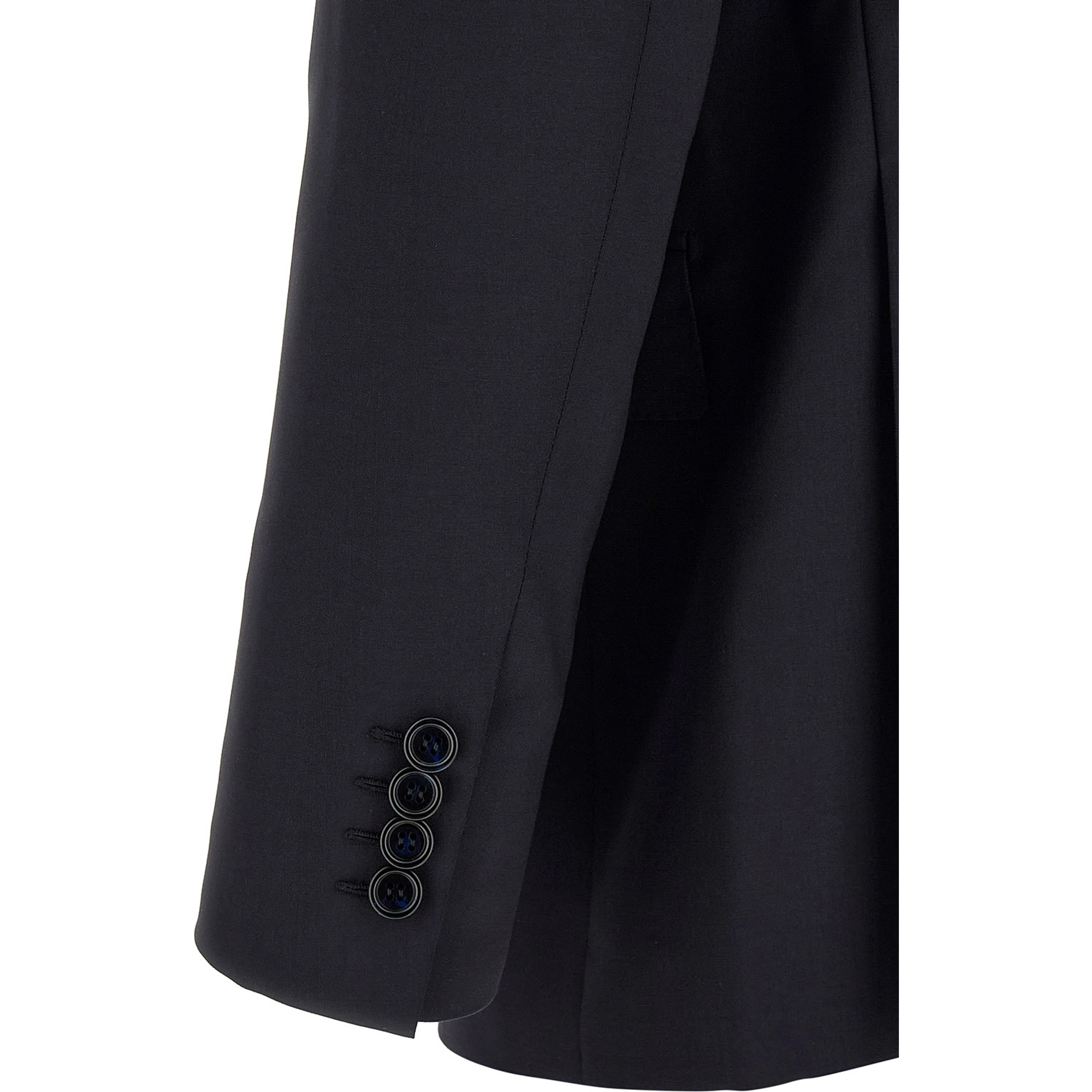 Blue Wool Two-Piece Suit