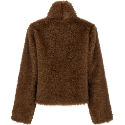 Brown Polyester Coat