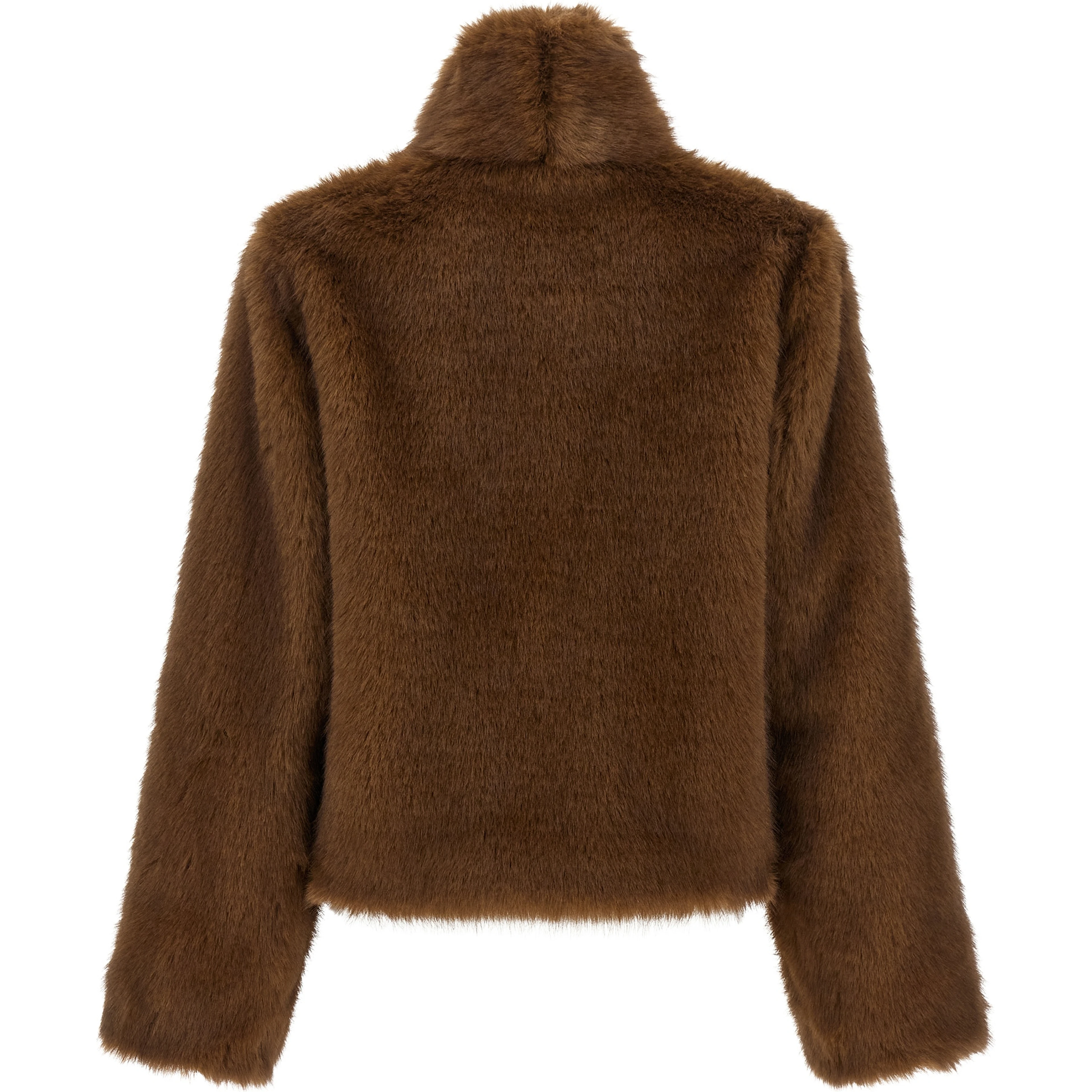 Brown Polyester Coat