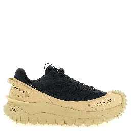 Blue Leather Athletic Sneakers