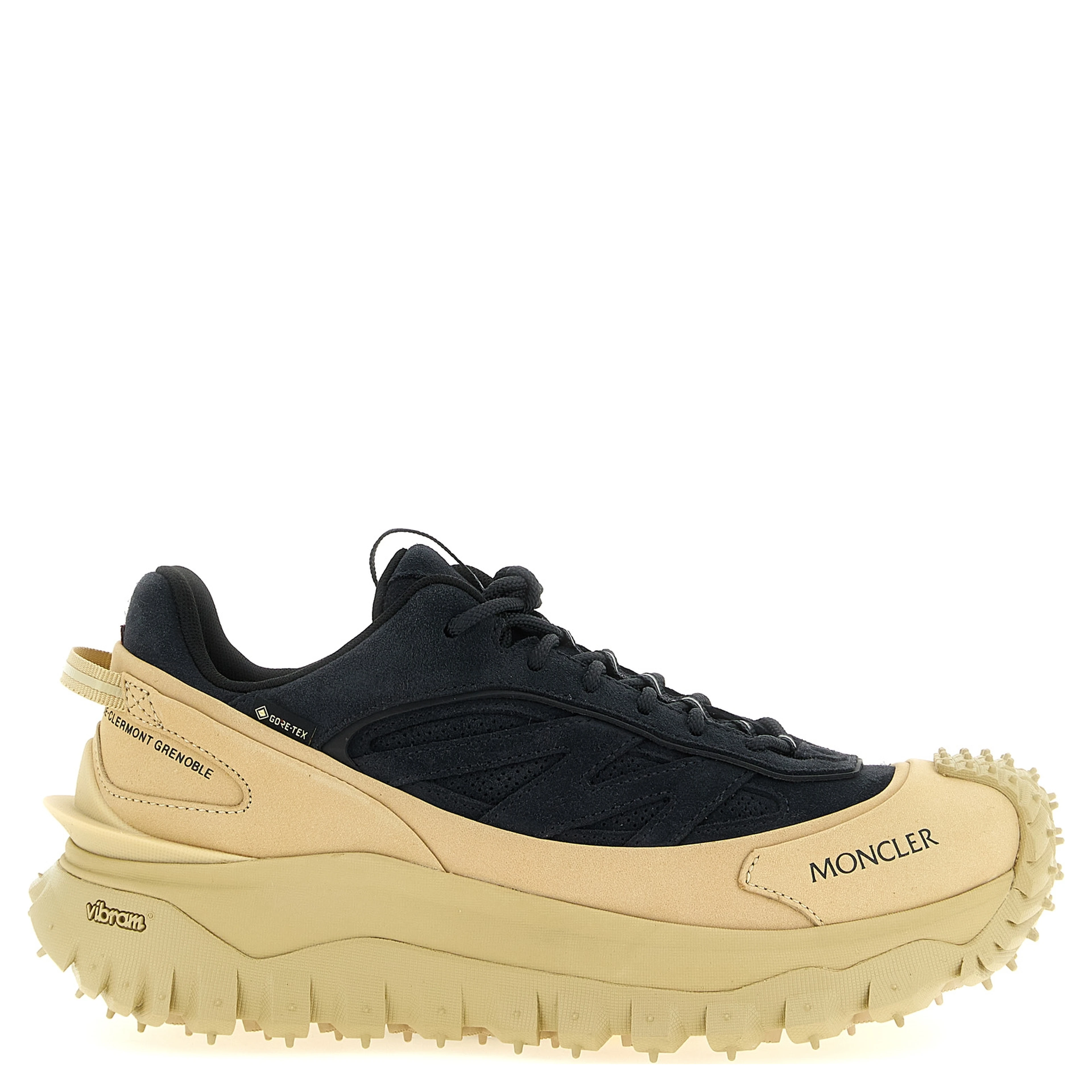 Blue Leather Athletic Sneakers