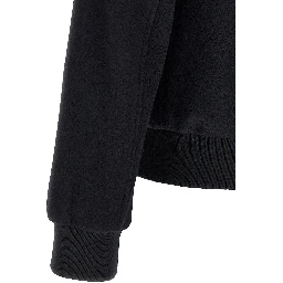 Black Wool Bomber