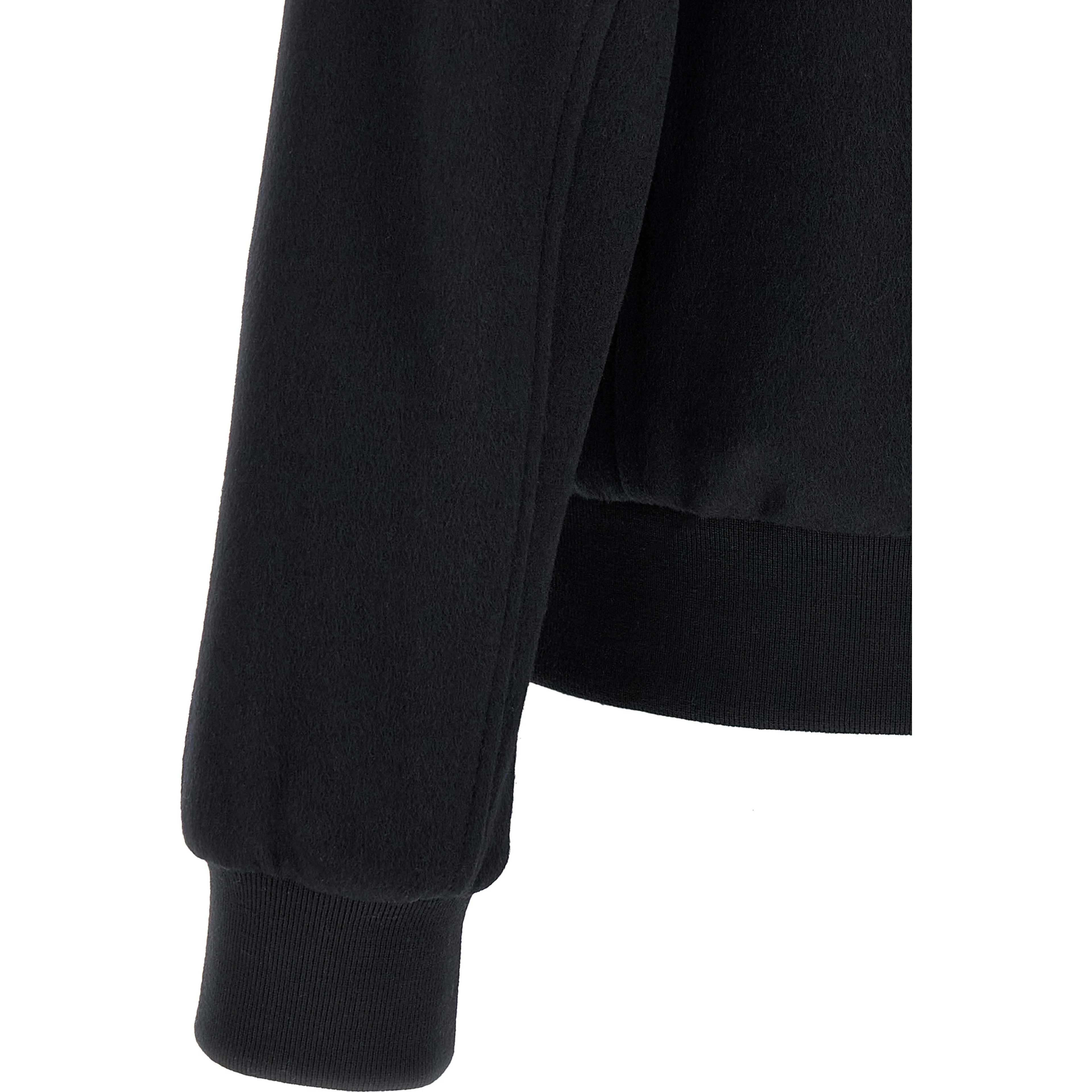 Black Wool Bomber