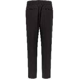 Brown Wool Casual Pants