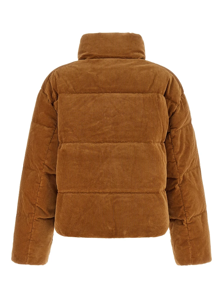 Brown Cotton Full-Length Jacket alternative