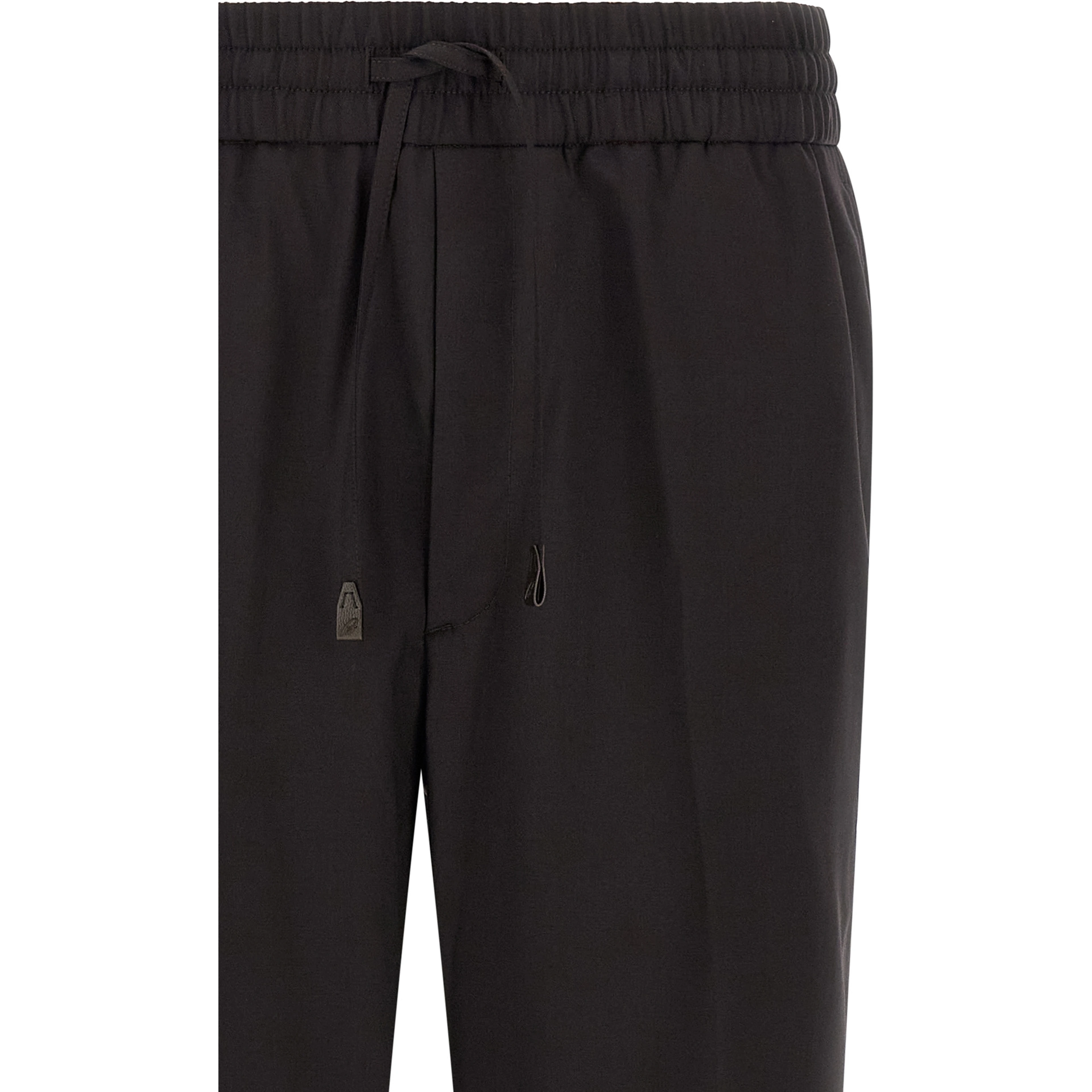 Brown Wool Casual Pants