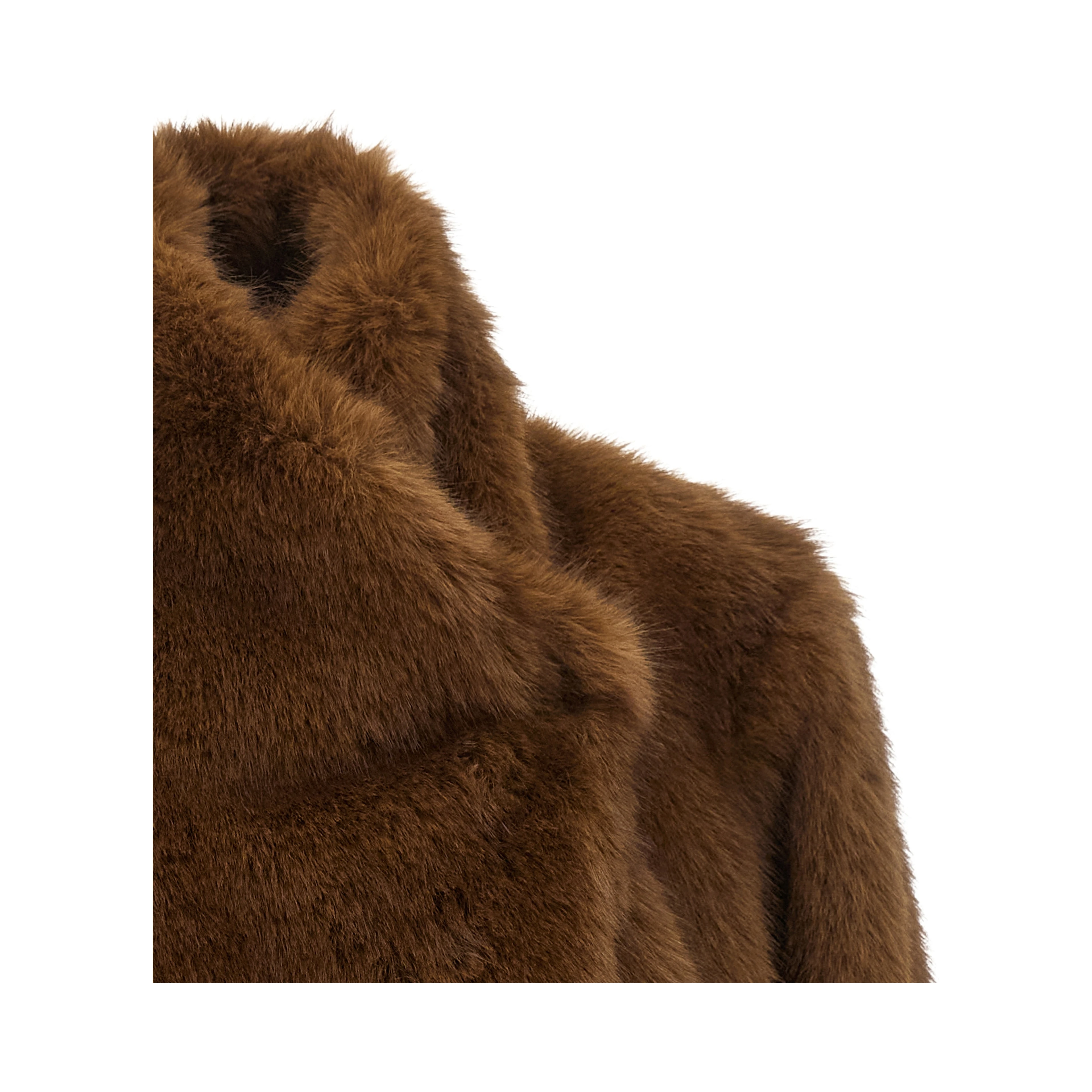Brown Polyester Coat