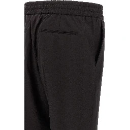 Brown Wool Casual Pants
