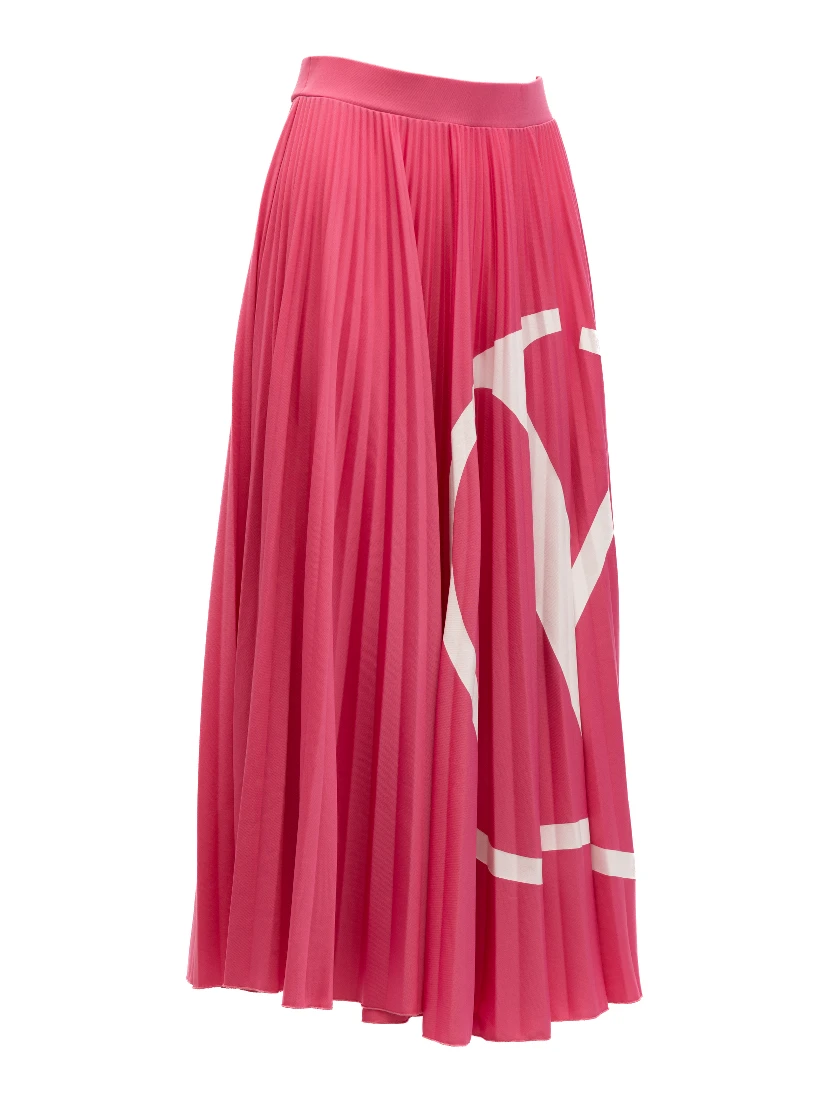 Women Maxi Skirt in pink