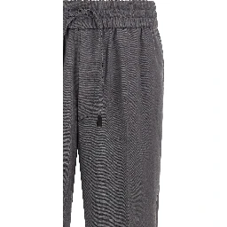 Gray Wool Casual Pants
