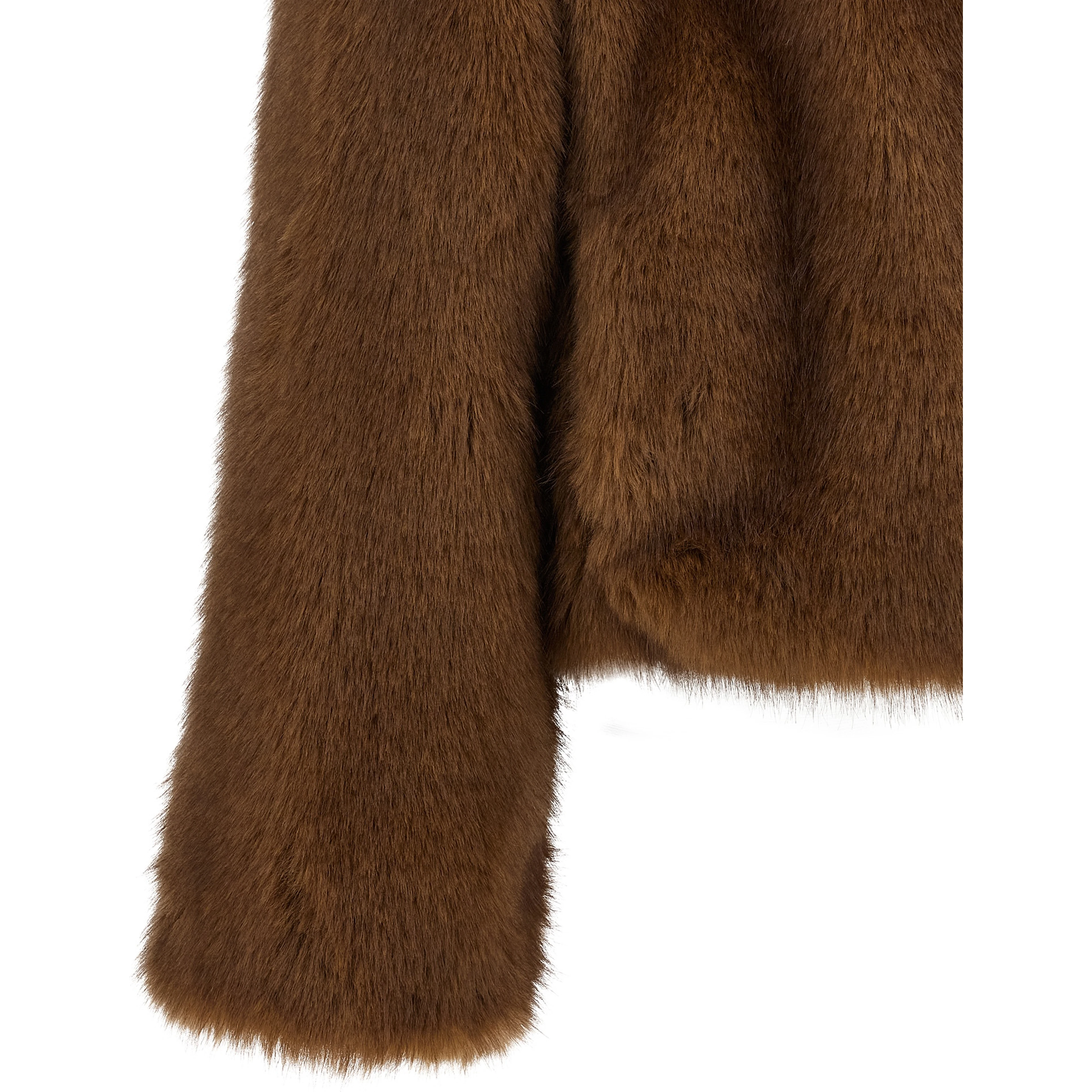 Brown Polyester Coat
