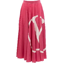 Women Maxi Skirt in pink