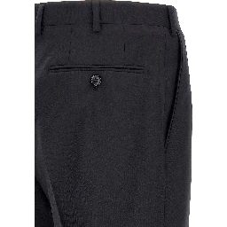 Blue Wool Two-Piece Suit