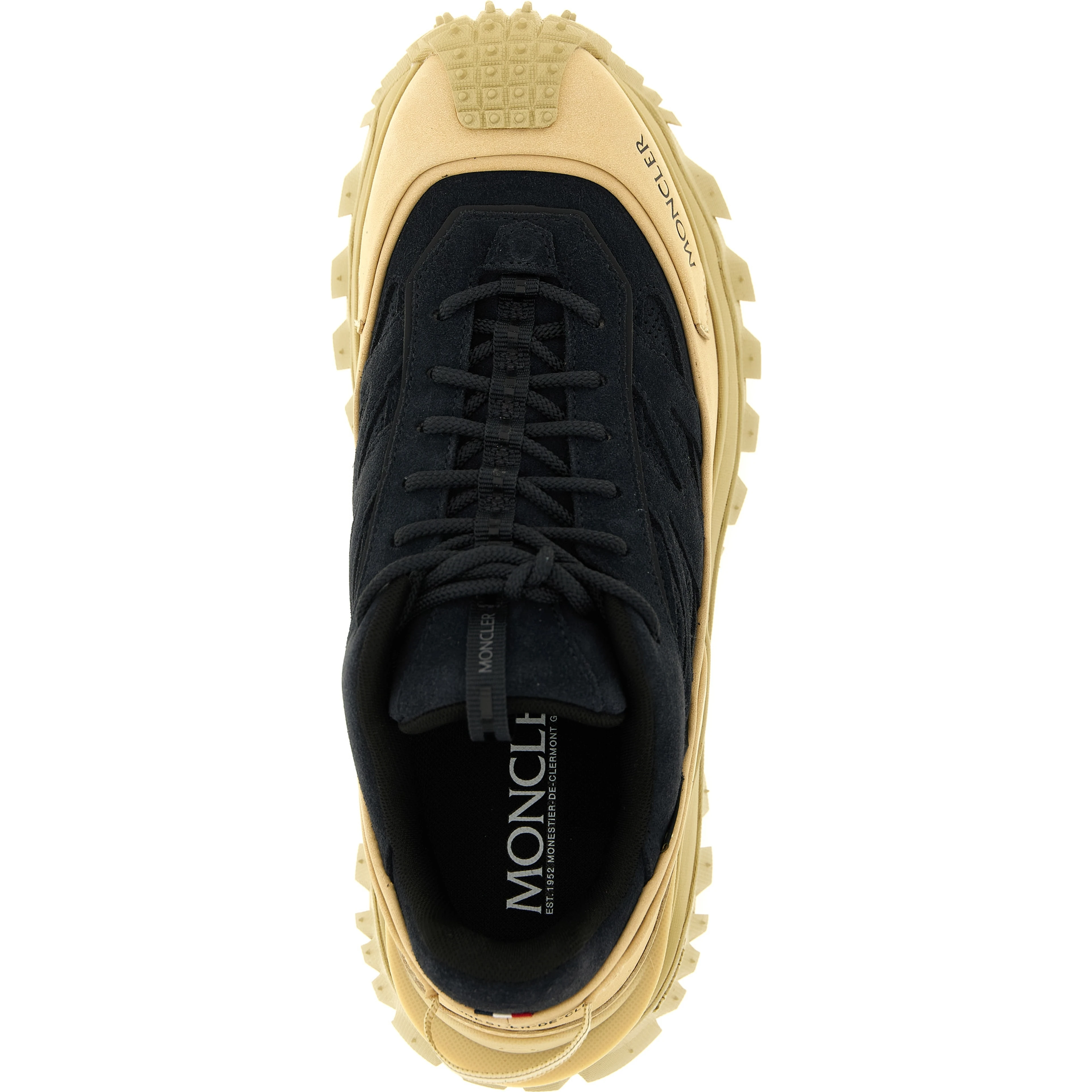 Blue Leather Athletic Sneakers