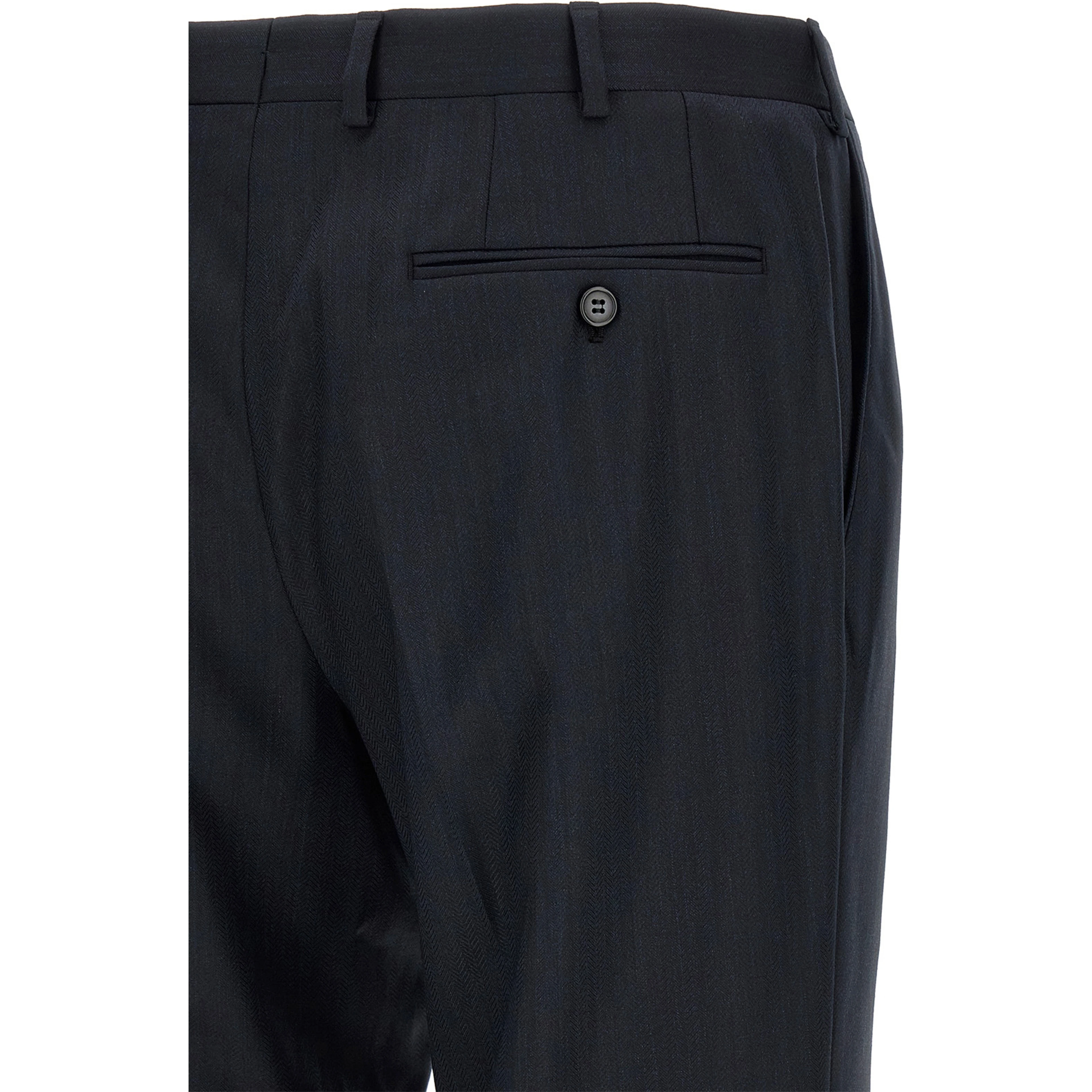 Blue Wool Two-Piece Suit