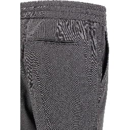 Gray Wool Casual Pants