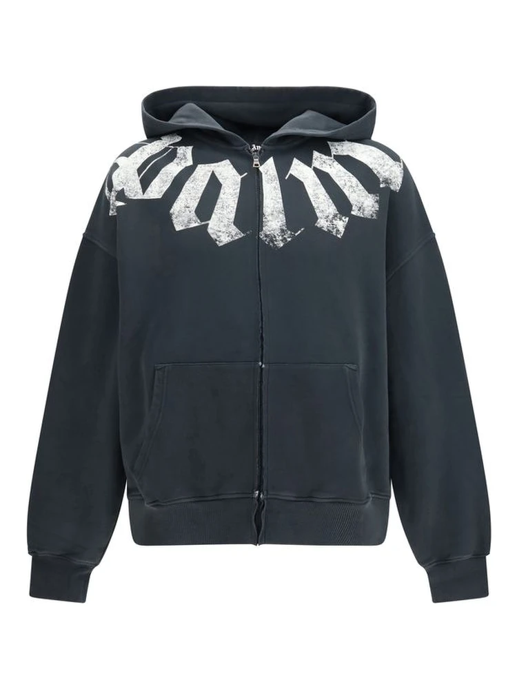 Black Cotton Sweatshirt