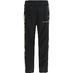 Black Polyester Joggers (Workout Pants)