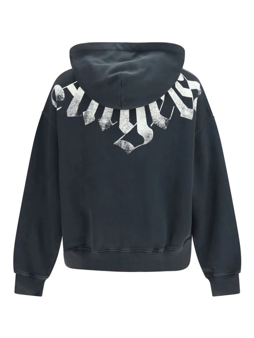 Black Cotton Sweatshirt