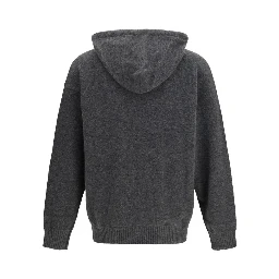 Gray Cashmere Hoodie