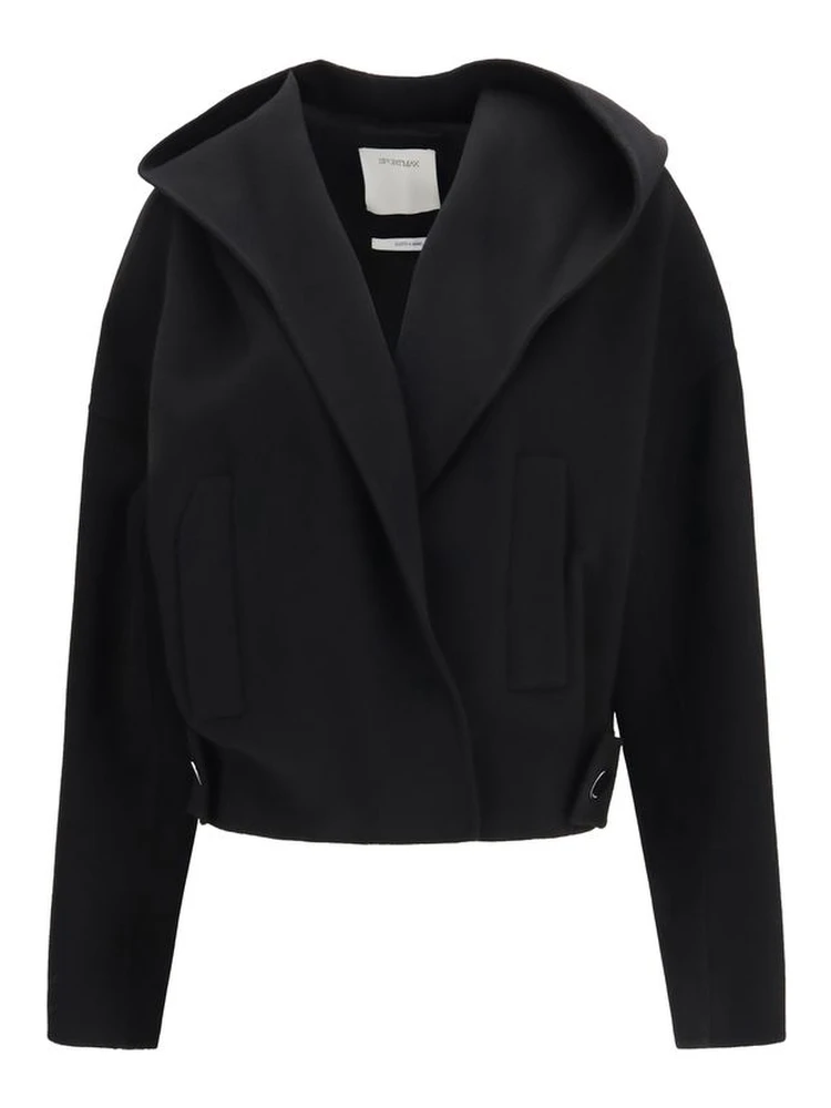 Black Wool Oves Aries Full-Length Jacket