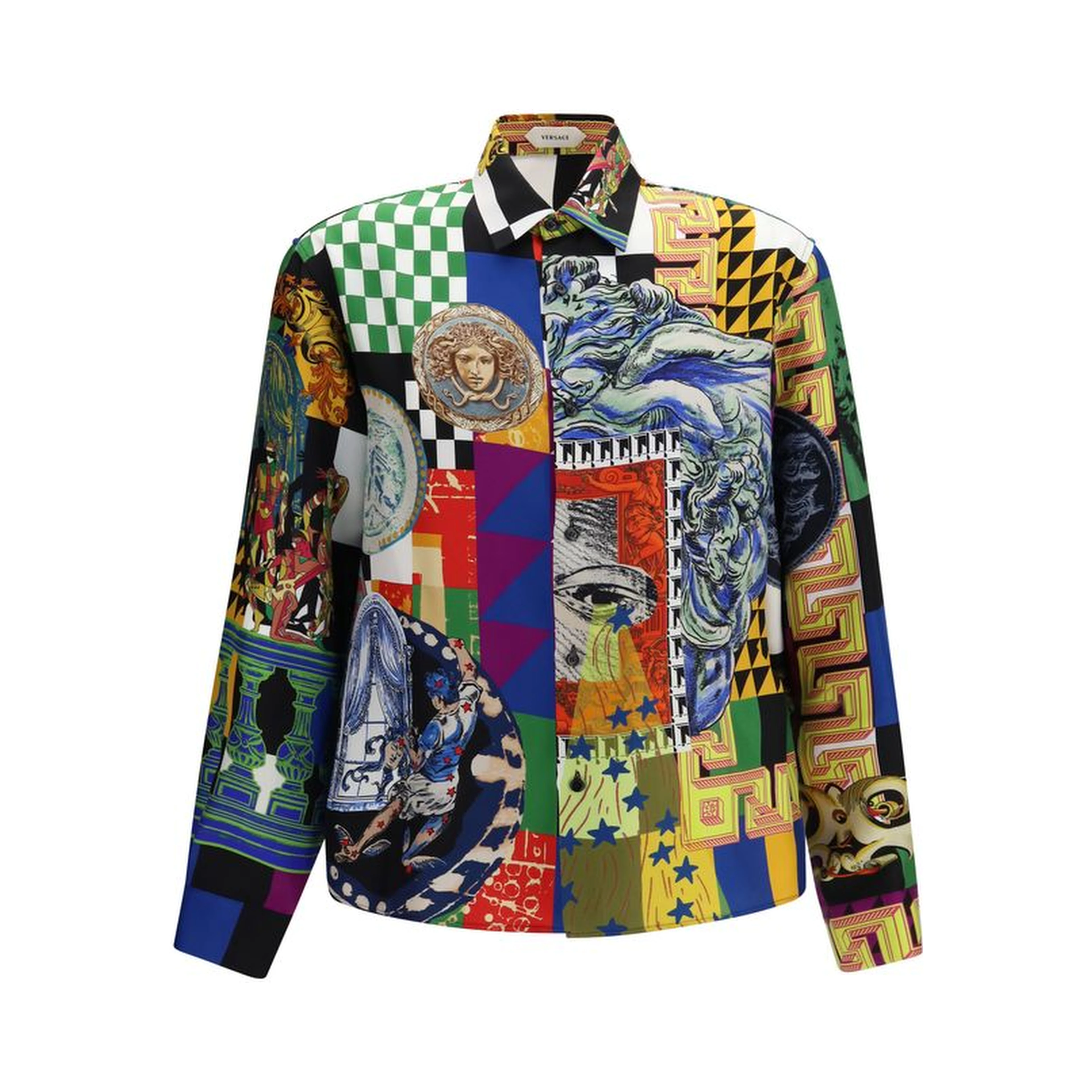 Multicolor Silk Pattern Shirt