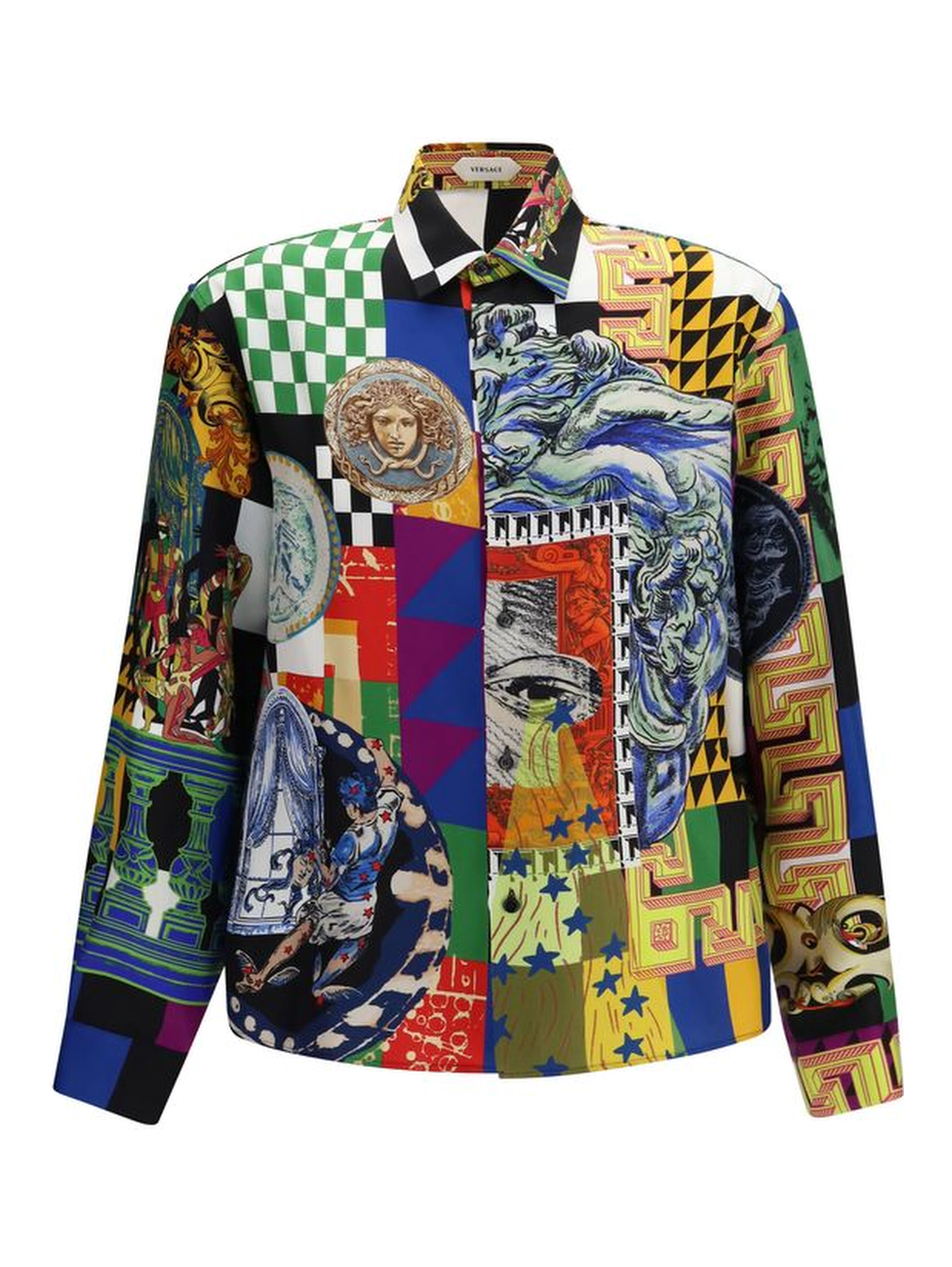 Multicolor Silk Pattern Shirt