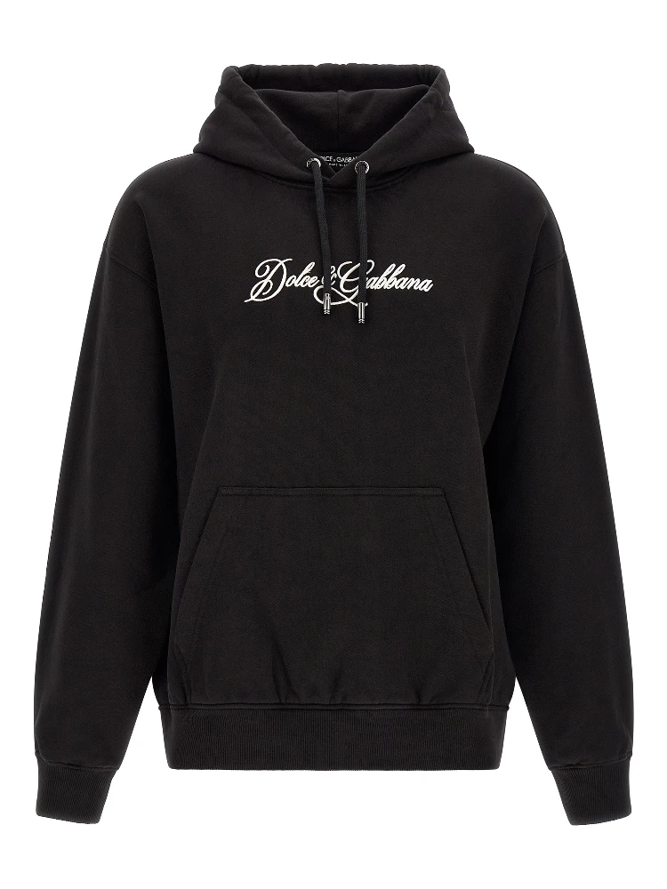 Black Cotton Sweatshirt