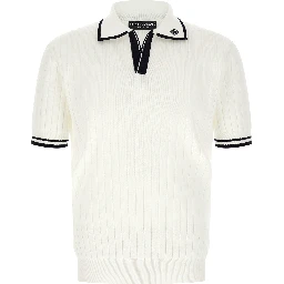 Bicolor Cotton Polo Shirt