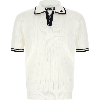 Bicolor Cotton Polo Shirt