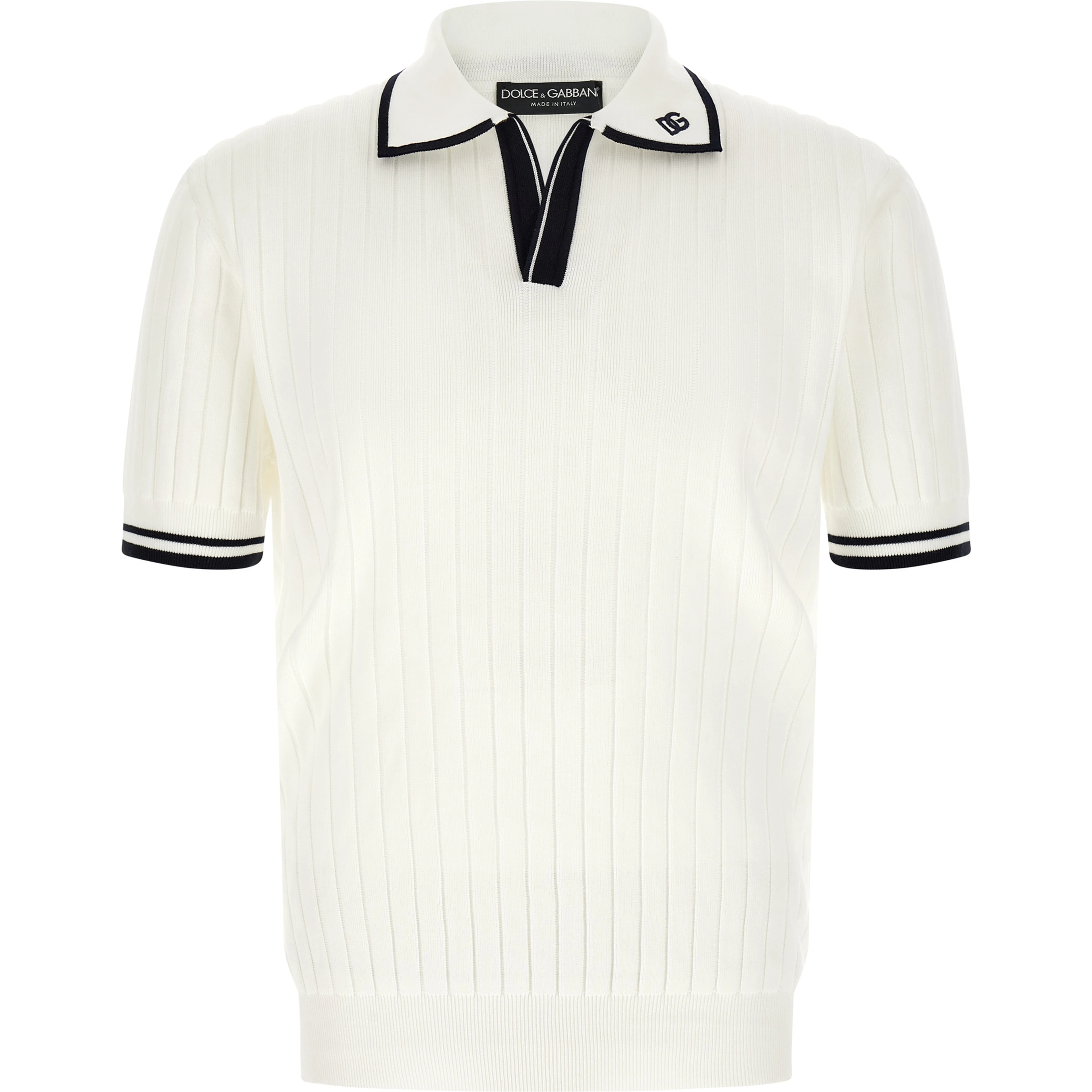 Bicolor Cotton Polo Shirt