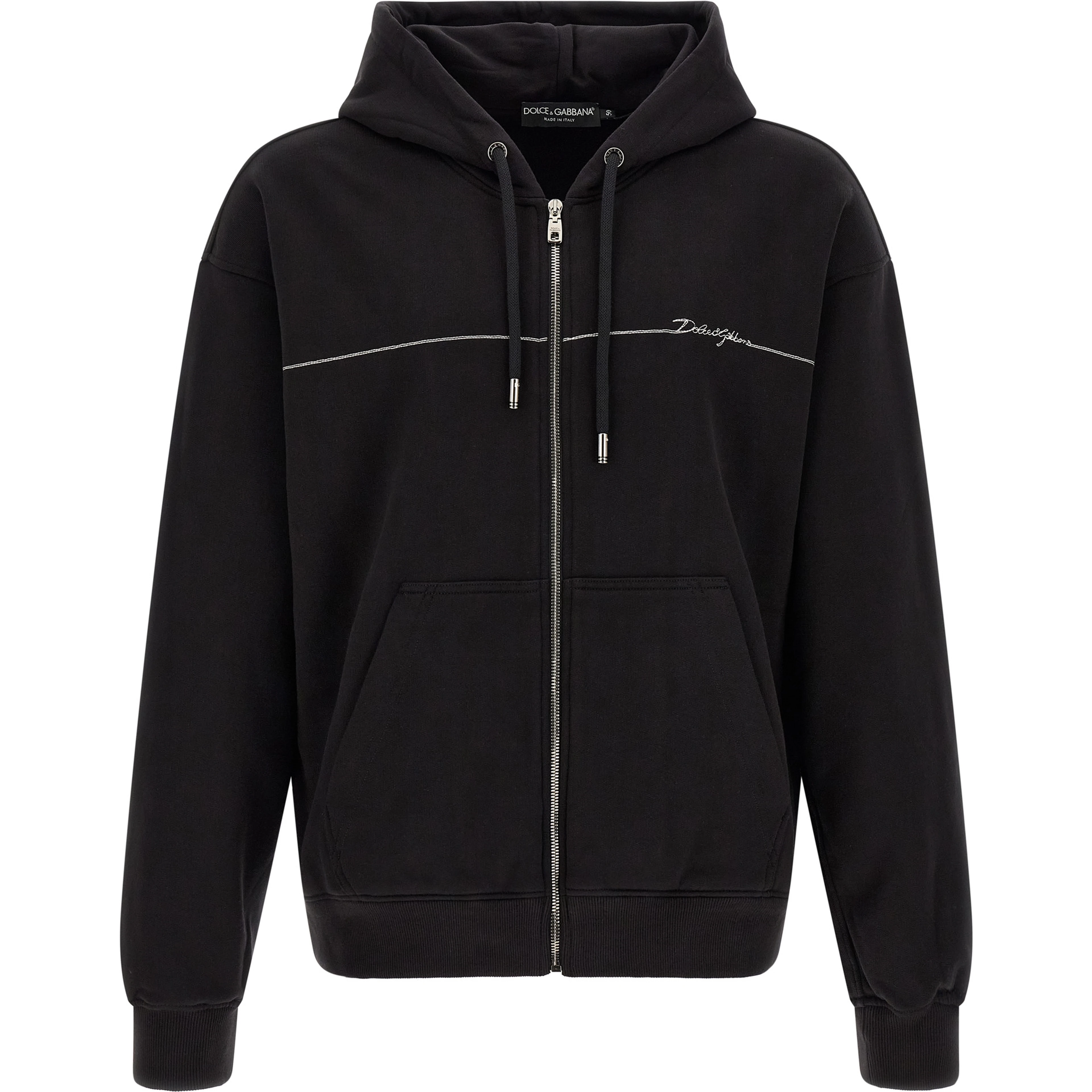 Black Cotton Sweatshirt