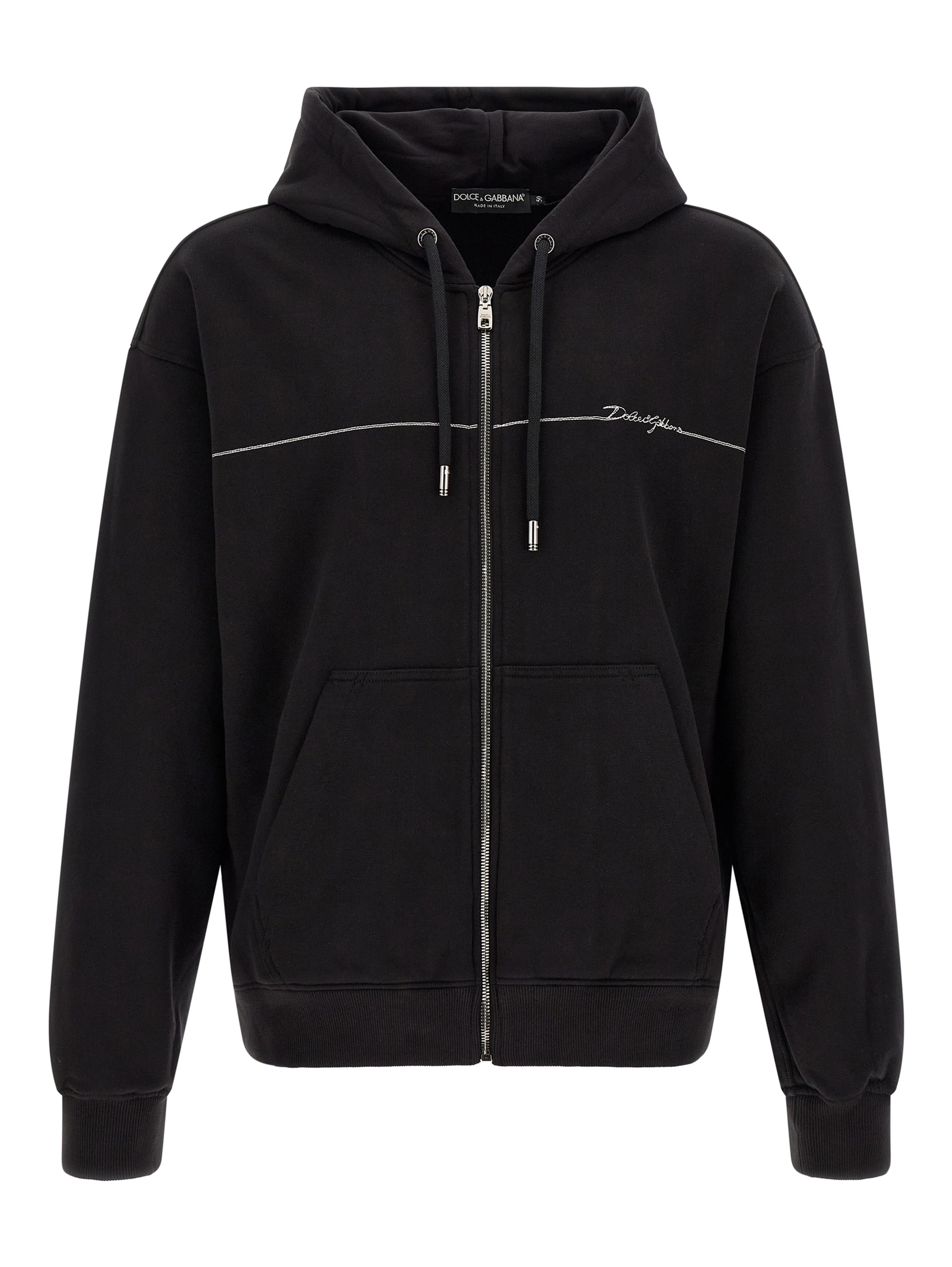 Black Cotton Sweatshirt