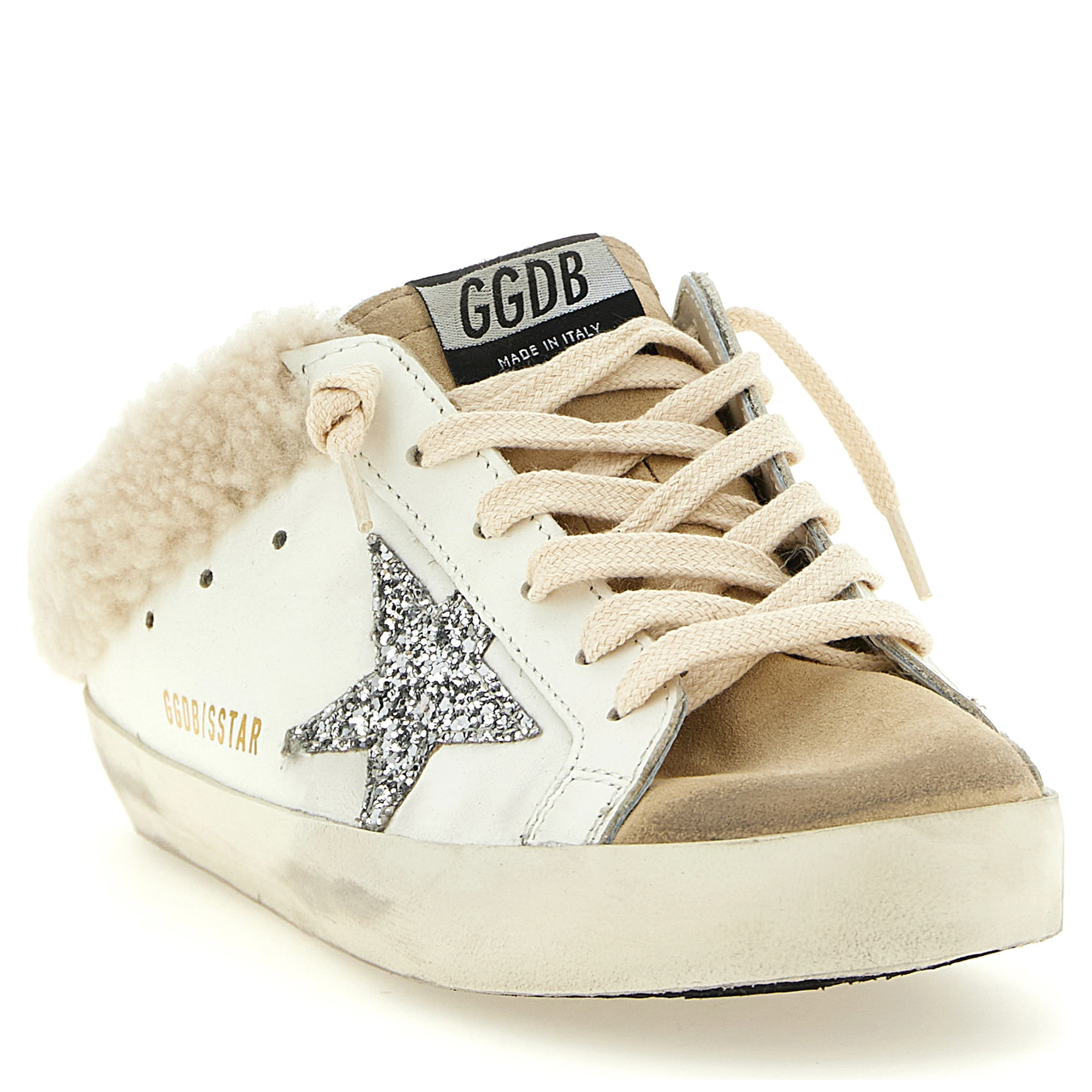 White Leather Chunky Sneakers