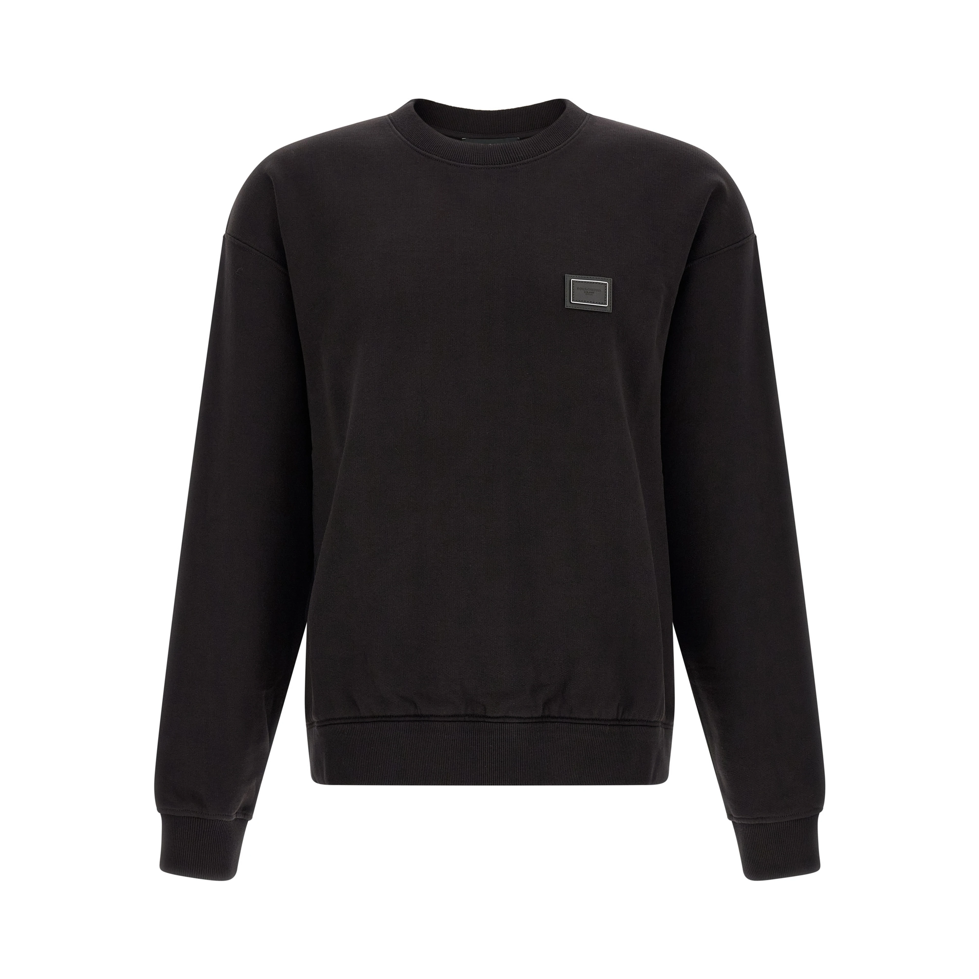 Black Cotton Sweatshirt