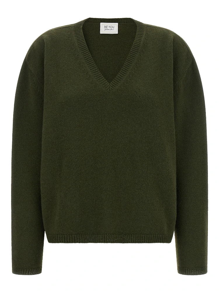Bicolor Cashmere Cardigan