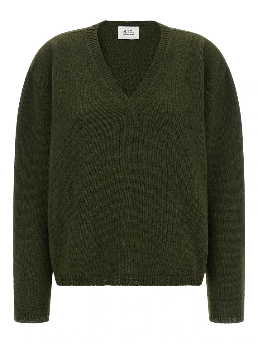 Bicolor Cashmere Cardigan