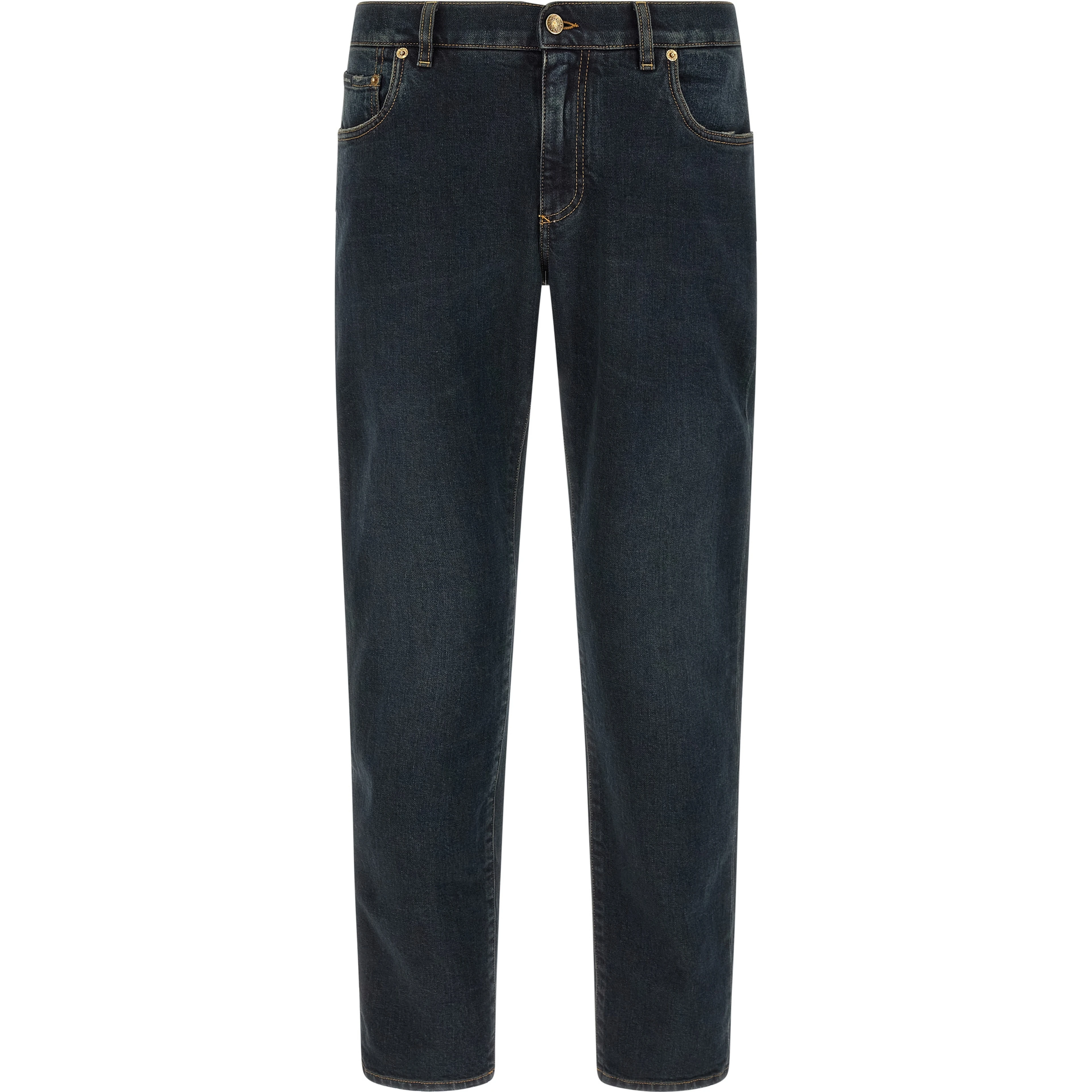 Blue Cotton Skinny Jeans